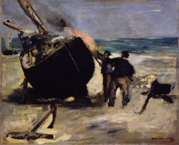 Édouard Manet Painting - Tarrando el barco Eduard Manet